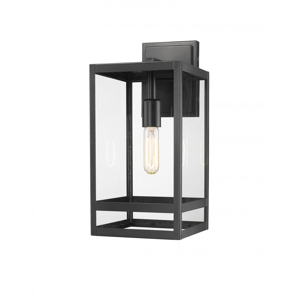 1 Light Outdoor Wall Light-Clear