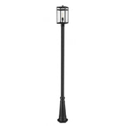 1 Light Outdoor Post Mounted Fixture-Clear