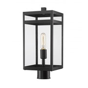 1 Light Outdoor Post Mount Fixture-Clear