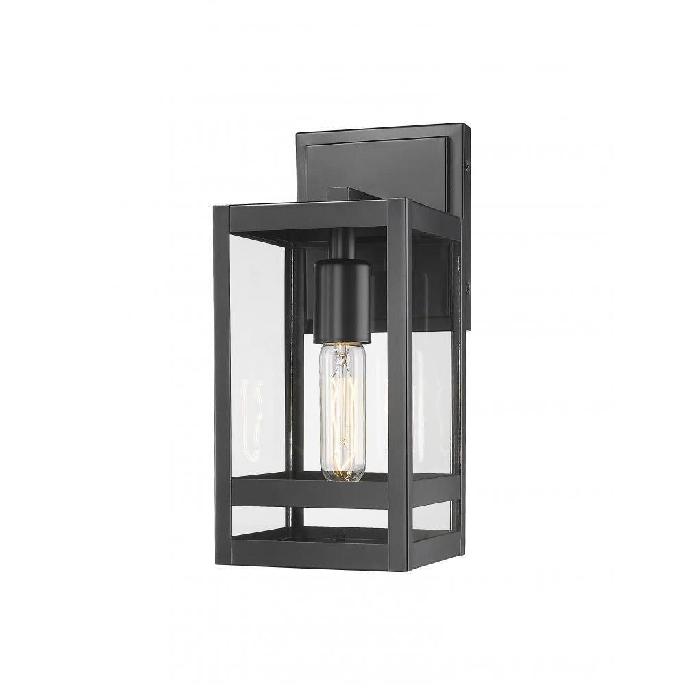 1 Light Outdoor Wall Light-Clear