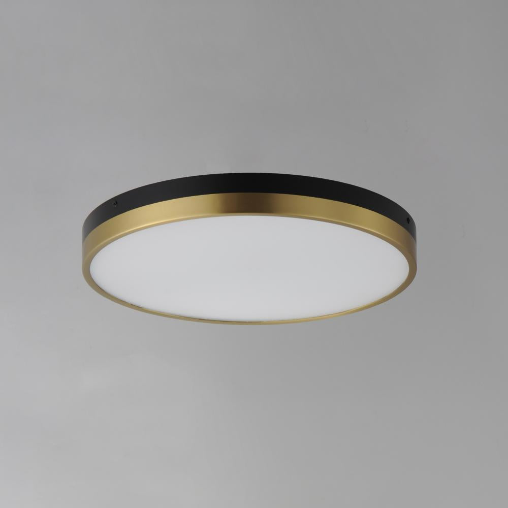 Maxim Lighting DAPPER 59704WTBKAB Flush Mount - Antique Brass