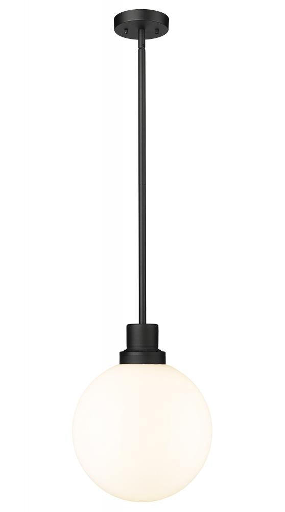 Z-Lite Lighting 597P12-BK Outdoor Pendant Mid Century Modern - Black