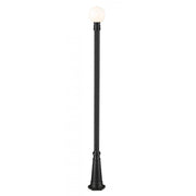 1 Light Outdoor Post Mounted Fixture-White Opal
