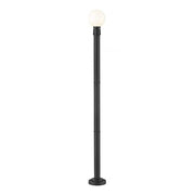 1 Light Outdoor Post Mounted Fixture-White Opal