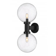 2 Light Outdoor Wall Light-Clear Seedy