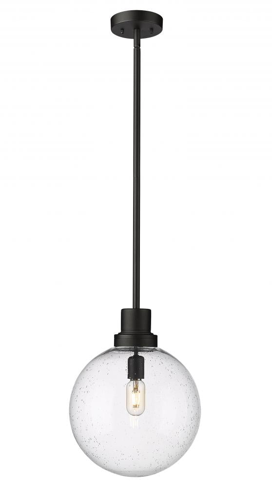 Z-Lite Lighting 599P12-BK Outdoor Pendant Mid Century Modern - Black