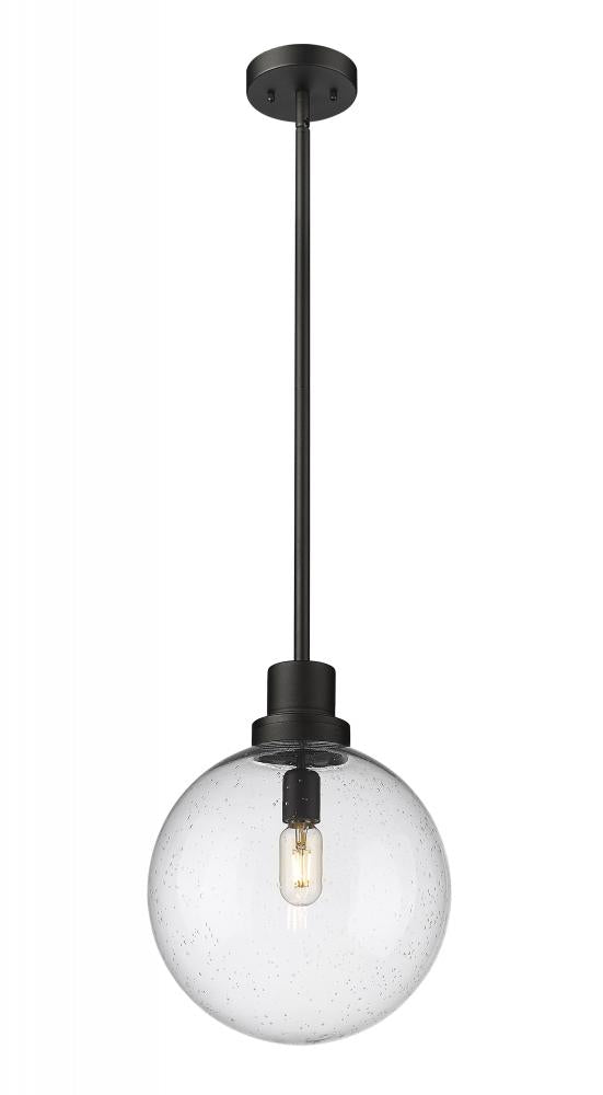 Z-Lite Lighting 599P12-BK Outdoor Pendant Mid Century Modern - Black