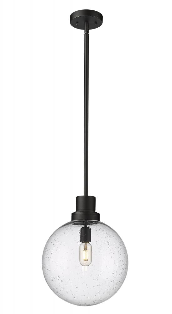 Z-Lite Lighting 599P12-BK Outdoor Pendant Mid Century Modern - Black