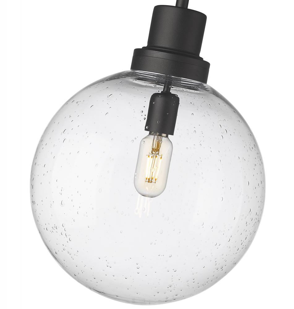 Z-Lite Lighting 599P12-BK Outdoor Pendant Mid Century Modern - Black