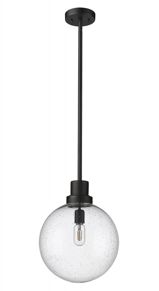 Z-Lite Lighting 599P12-BK Outdoor Pendant Mid Century Modern - Black