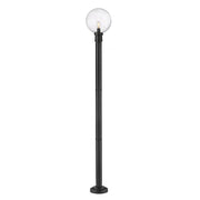 1 Light Outdoor Post Mounted Fixture-Clear Seedy