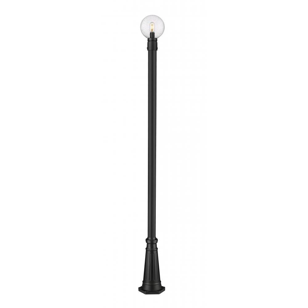 1 Light Outdoor Post Mounted Fixture-Clear Seedy