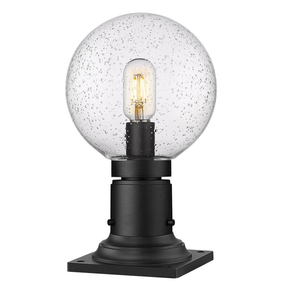 1 Light Outdoor Pier Mounted Fixture-Clear Seedy
