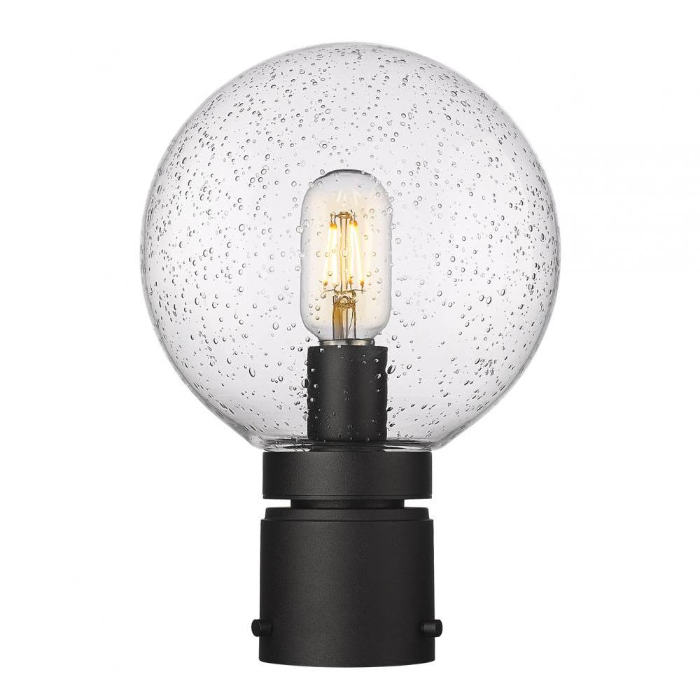 1 Light Outdoor Post Mount Fixture-Clear Seedy