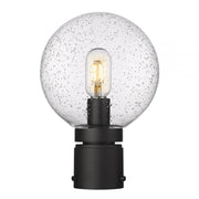1 Light Outdoor Post Mount Fixture-Clear Seedy