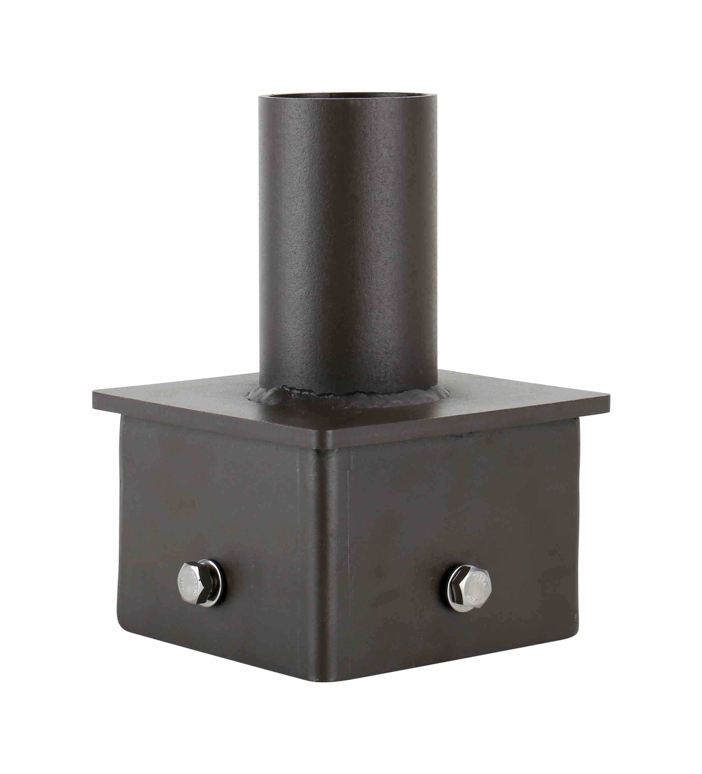 5 in. Square Pole Mount with 2-3/8 in. O.D. Tenon - Dark Bronze (6-Pack)