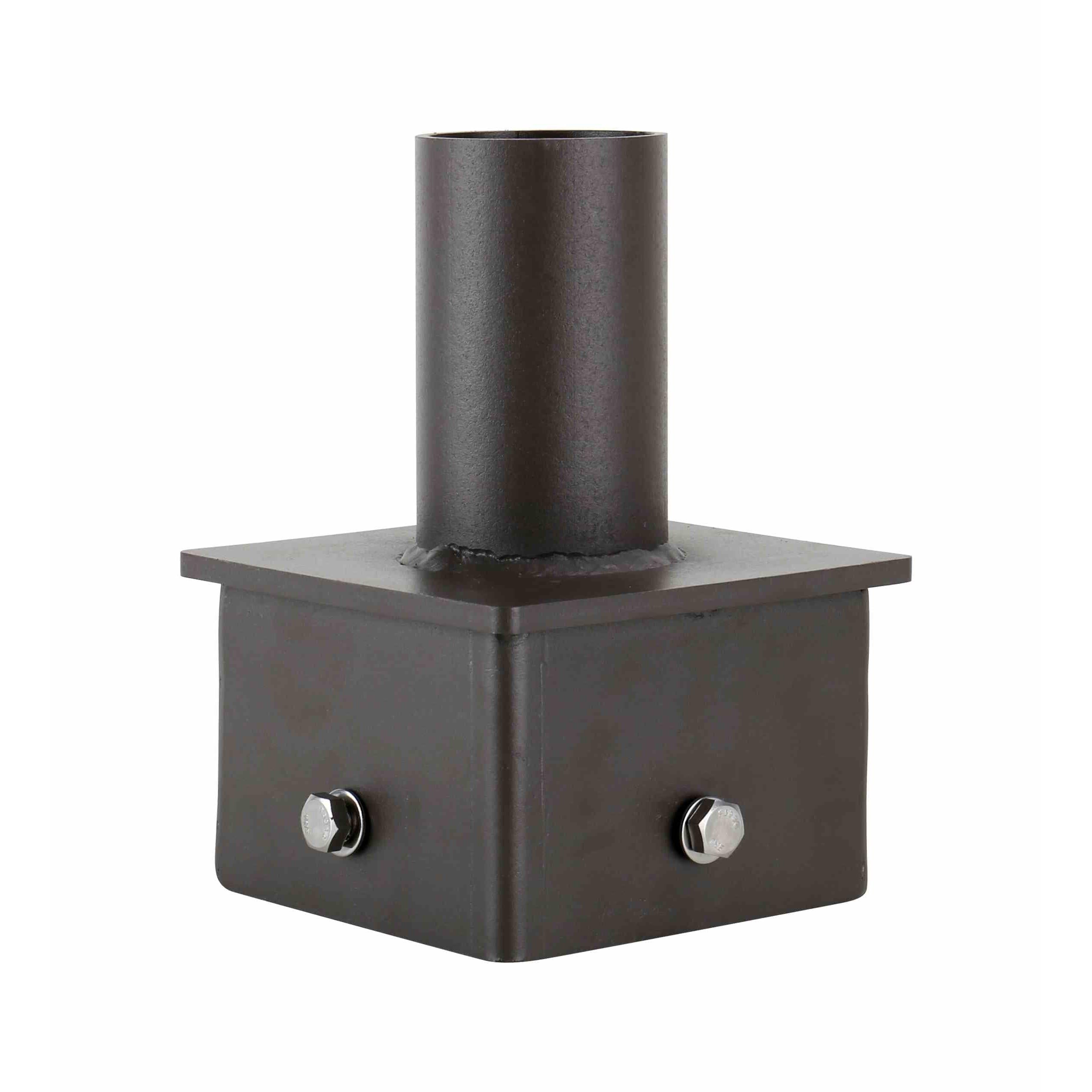 5 in. Square Pole Mount with 2-3/8 in. O.D. Tenon - Dark Bronze (6-Pack)