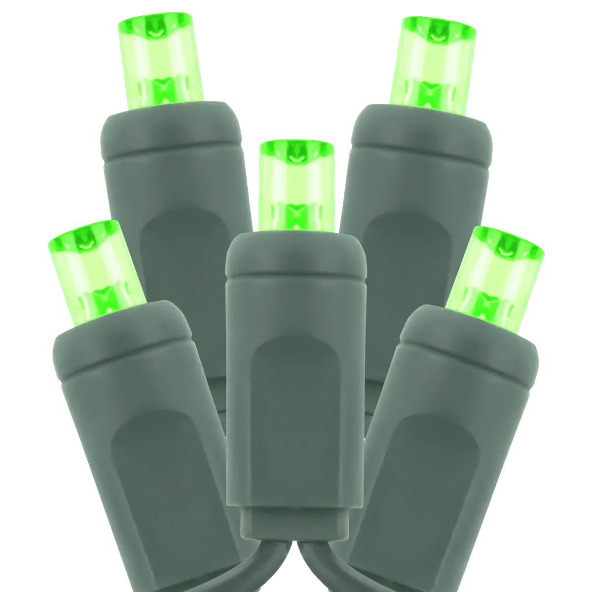 Commercial Coaxial Light String 5MM Green 50/6in