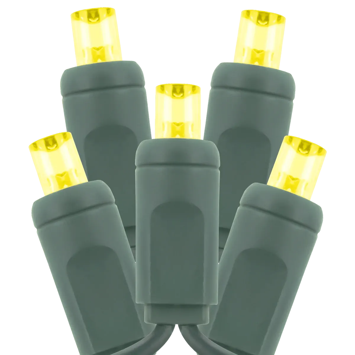 Commercial Coaxial Light String 5MM Yellow 50/6in