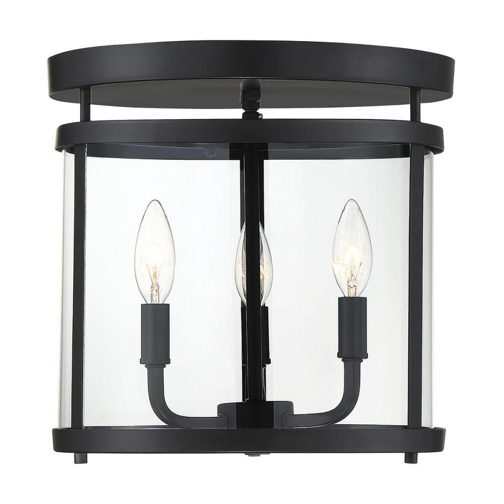 Penrose 3-Light Ceiling Light in Black