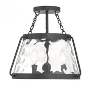Crawford 3-Light Ceiling Light in Matte Black