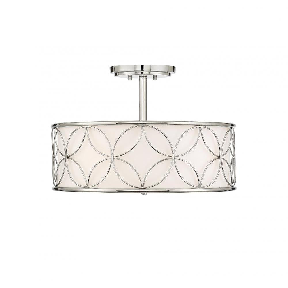 Reid 4-Light Ceiling Light in Polished Nickel