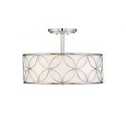 Reid 4-Light Ceiling Light in Polished Nickel
