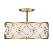 Reid 4-Light Ceiling Light in Warm Brass