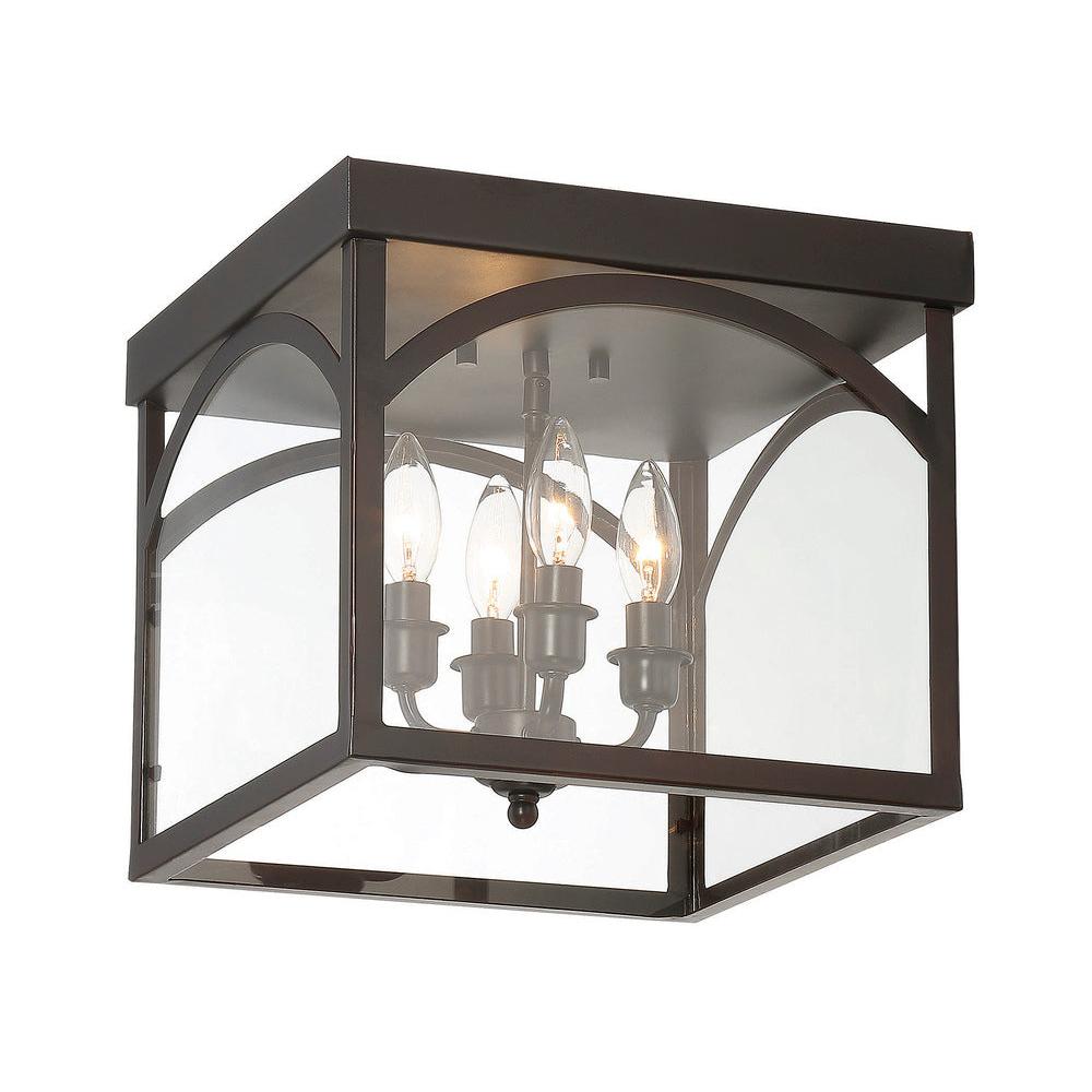Garrett 4-Light Ceiling Light in English Bronze