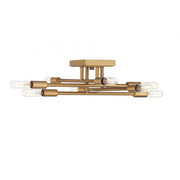 Lyrique 8-Light Ceiling Light in Warm Brass