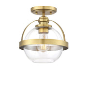 Pendleton 1-Light Ceiling Light in Warm Brass