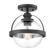 Pendleton 1-Light Ceiling Light in 
Matte Black