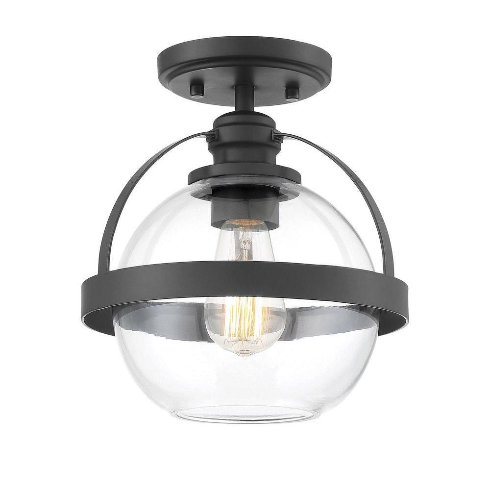 Pendleton 1-Light Ceiling Light in 
Matte Black