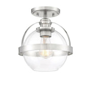Pendleton 1-Light Ceiling Light in Satin Nickel