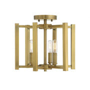 Benson 3-Light Ceiling Light in Warm Brass
