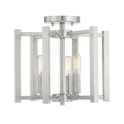 Benson 3-Light Ceiling Light in Satin Nickel