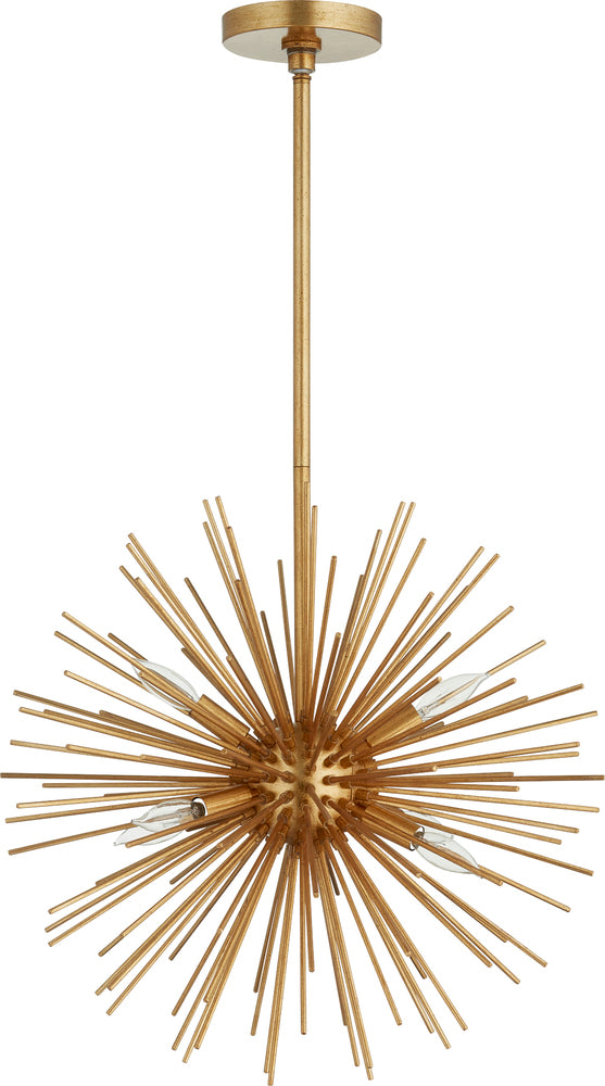 Quorum Lighting ELECTRA 600-6-74 Pendant Contemporary - Gold Leaf