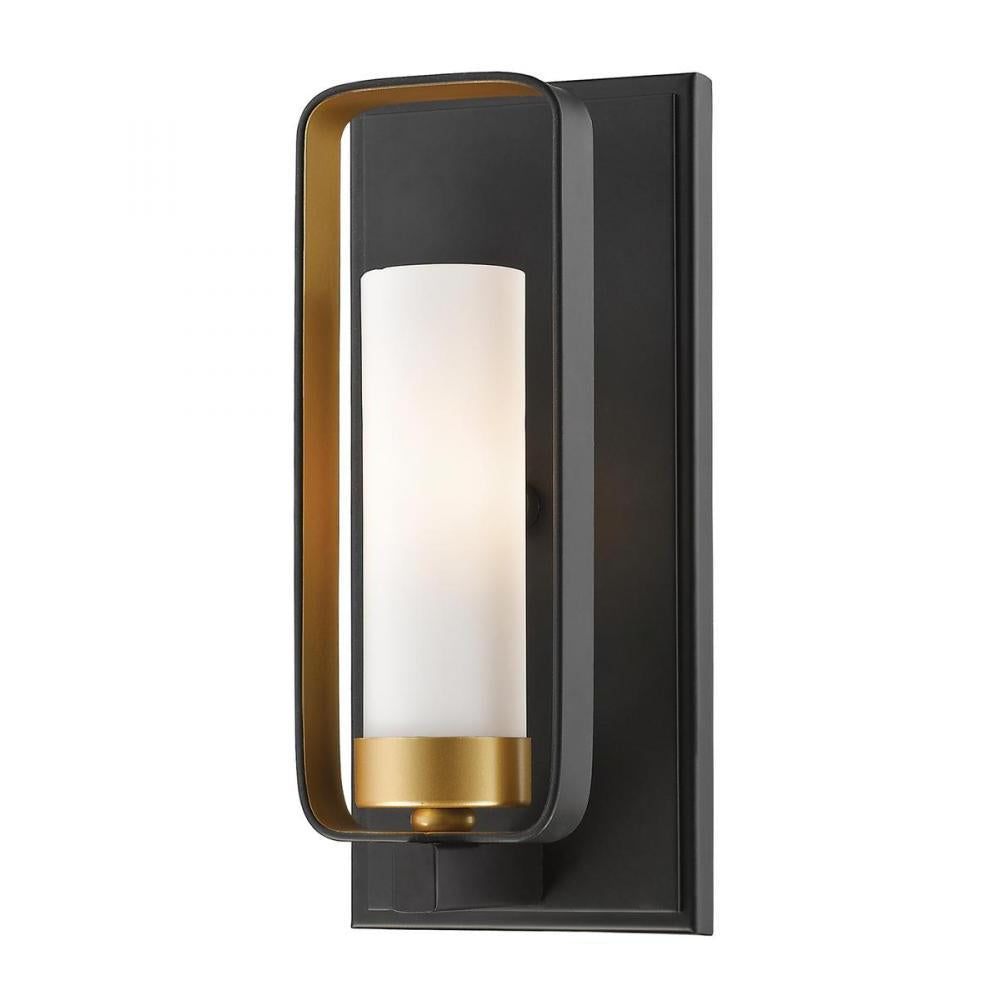 1 Light Wall Sconce-Matte Opal