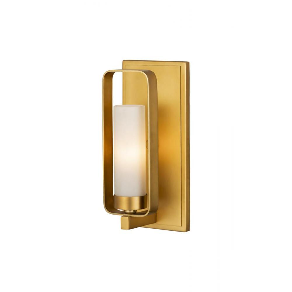 1 Light Wall Sconce-Matte Opal