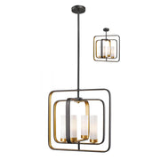 4 Light Pendant-Matte Opal