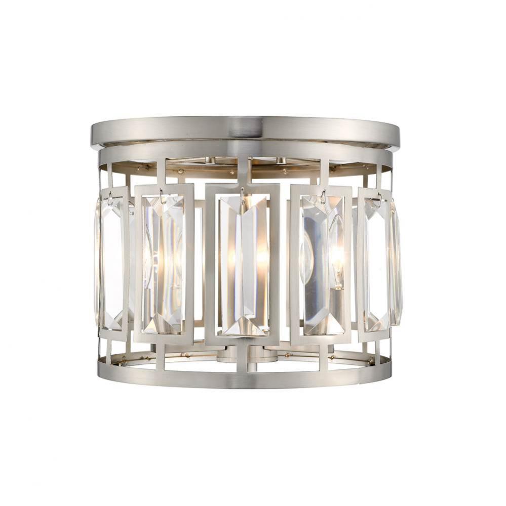 Z-Lite Lighting NICKEL TONES 6007F-BN Flush Mount - Nickel