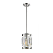 1 Light Pendant-Clear