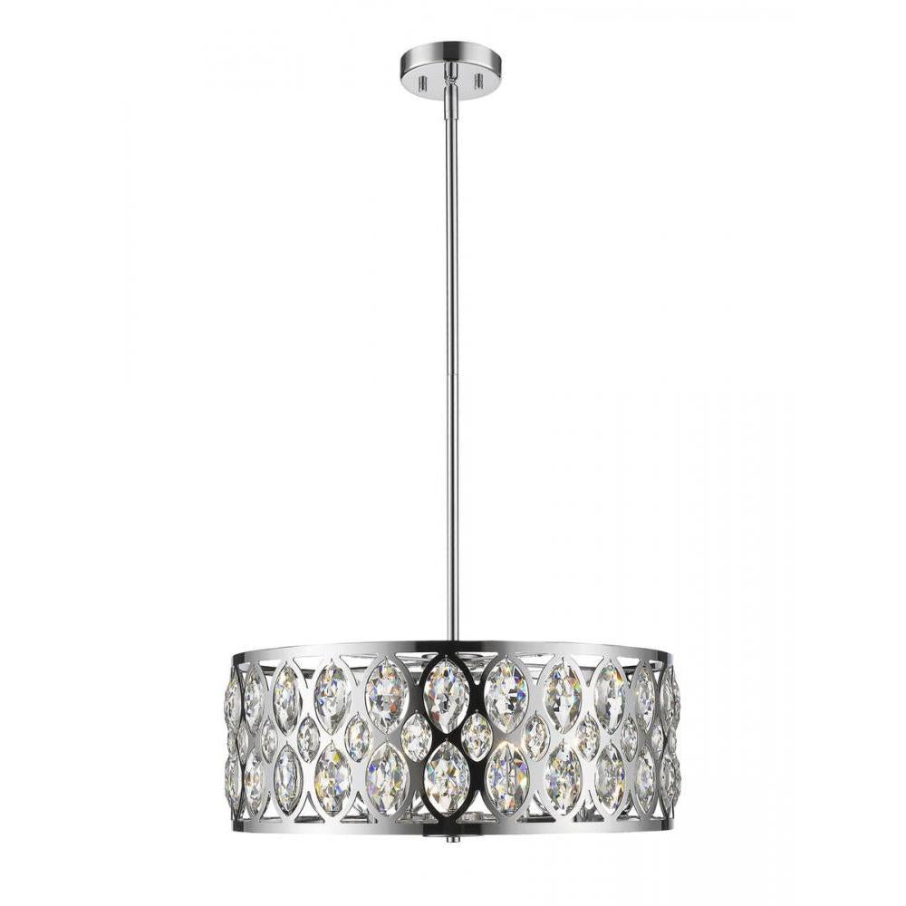 6 Light Chandelier-Chrome