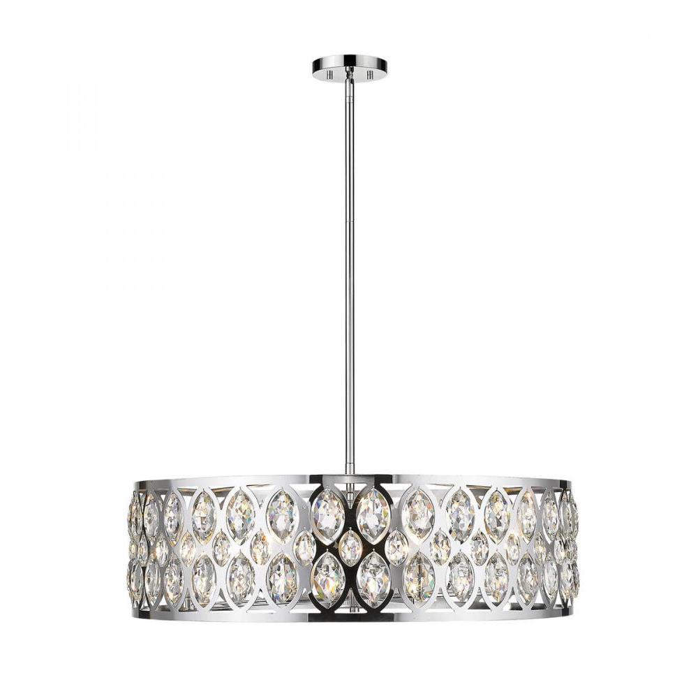 8 Light Chandelier-Chrome