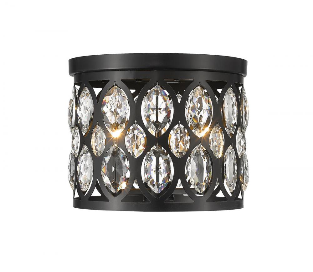 Z-Lite Lighting 6010F12MB Flush Mount Transitional - Black