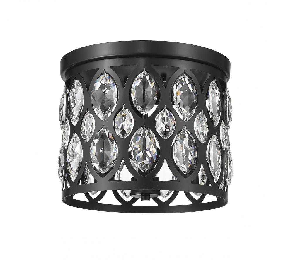 Z-Lite Lighting 6010F12MB Flush Mount Transitional - Black