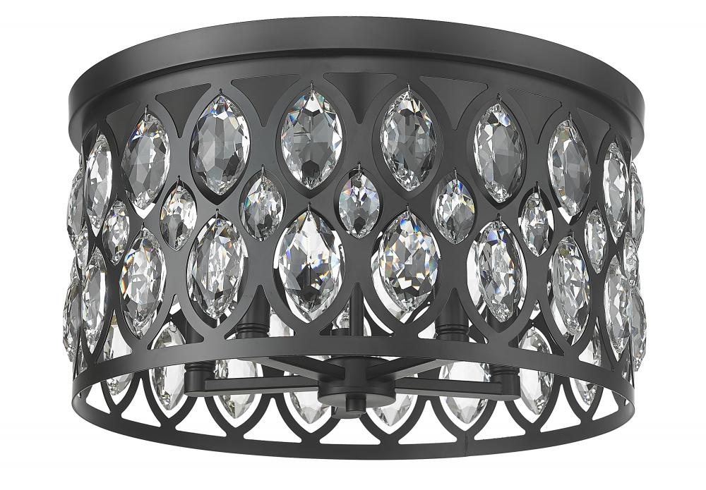 Z-Lite Lighting 6010F18MB Flush Mount - Black