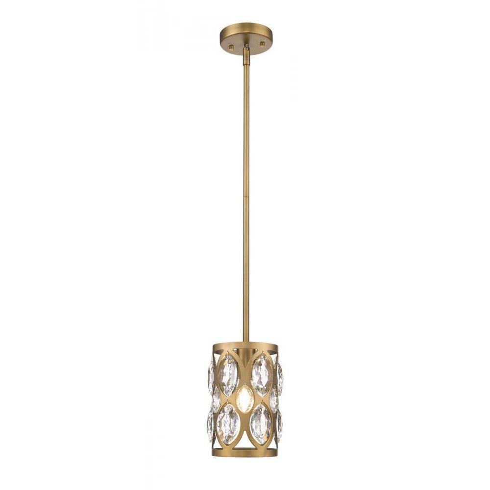 1 Light Pendant-Heirloom Brass