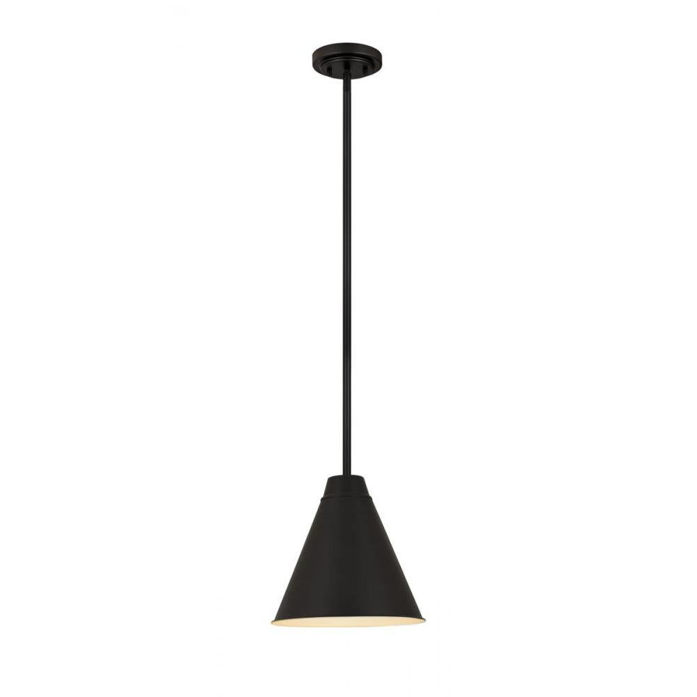 1 Light Pendant-Matte Black