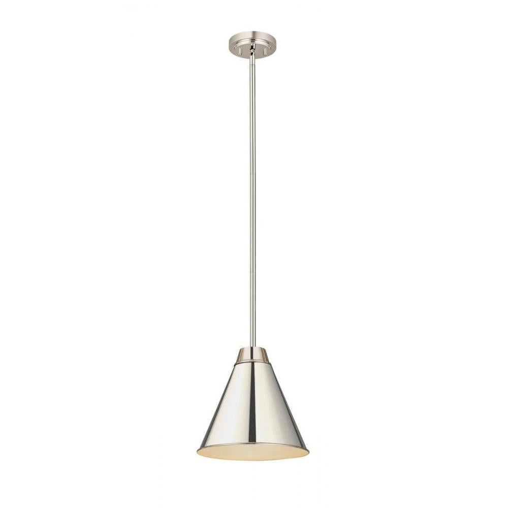 1 Light Pendant-Polished Nickel